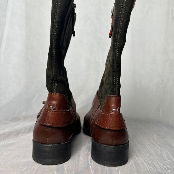 Tommy Hilfiger Equestrian Hamilton 8C Ranger Biker Boots Suede Leather - Picture 14 of 17